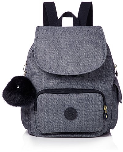 Kipling City Pack S, Sacs à dos femme, Bleu (Cotton Jeans), 15x24x45 cm (W x H x L)