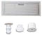AVDISTRIBUTION Hotte aspirante pour camping-car – Lux – Disponible en version avec ou sans lumières à LED KIT CAPPA ASPIRANTE 12V