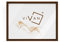 VIVAN Cadre, marron (bois noyer), format image 50 x 70 cm