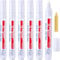 Outus 6 Pieces Tile Pen Wall Grout Restorer Pen Repair Marker Grout Filler Pen for Restoring Tile Wall Floor Bathrooms and Kitchen(White)