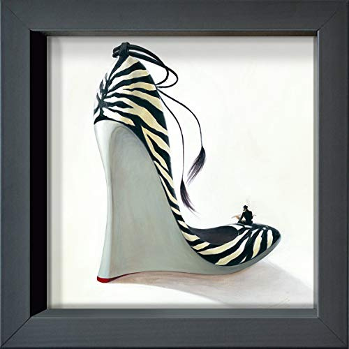 International Graphics - Gerahmte Postkarten - Panasenko, Inna - ''Highheels - Coolness'' - 16 x 16 cm - anthrazitfarbener Rahmen