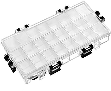 tooloflife Caja de paleta de acuarela de 24 pozos de pintura hermética, a prueba de fugas, para acuarelas, acrílico, gouache y pintura al óleo