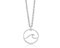 Nuoli® Kette Welle Damen Silber (45 + 5cm verstellbar) Halskette mit Wave Schmuck Anhänger für Frauen & Mädchen, aus Edelstahl