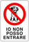 6 pz Cartello Io Non Posso Entrare Divieto Ingresso Cani Cartello in PVC 20x30cm