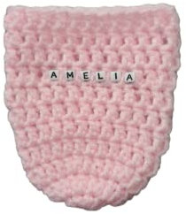 Personalised Baby Bottle Covers - Made to fit 160ml MAM Baby Bottles - Bottle not Included (Pink)