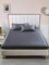 Spannbettlaken Bettlaken 160x200 Dunkelgrau Grau Boxspringbett Satin Bettlaken Glänzend Seide Spannbetttuch Leintuch 160 x 200 Uni Muster Hochwertiges Spannleintuch für Hohe Matratze bis 25-30 cm