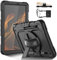 CLARKCAS Funda para Samsung Galaxy Tab S8 de 11 pulgadas 2022 con soporte para lápices, correa de mano giratoria de 360 grados, protección a prueba de golpes con correa de hombro para Samsung Tablet