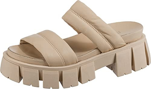 Mjus Damen Pantoletten Sandalen Esgareta Pantolette Glattleder Kinderschuhe Uni Damen Schuhe