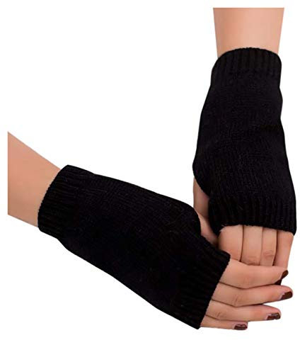 Winterhandschuhe Fingerlose gestrickte Arme halten Frauen weich, warm und warm Fingerlose Handschuhe