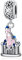 HAEPIAR S925 Silber Charm für Armband Halskette Sterling Silber Dangles The Little Fantasy Castle für Frauen