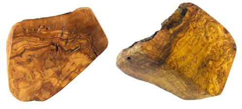 Matchpet Olivenholz Hund Kauwurzel für Hunde Mittel 2 Stück Kauholz für Hunde M Holzknochen als Hundespielzeug