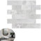 YRHome 10 Blatt Upgrade 3d Fliesenaufkleber PVC Wandfliesen 34 x 29 cm Selbstklebend Fliese Fliesenfolie Klebefliesen Fliesendekor Wasserdicht Fliesensticker für Küche Bad, Typ F