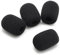 Okuli 4 x Remplacement Noir Mousse Microphone Coussin pour Casque Écouteurs - 20mm