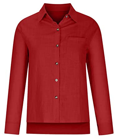 Bluse Elegant Damen Damen Casual Frühling Sommer Baumwolle Leinen Krawatte Tasche Langarm Shirt Seidenbluse