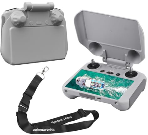 BRDRC Sun Hood with Lanyard for DJI Mini 3 Pro/Air 2S/Mavic 3 Remote Controls,Sunshade Compatible with DJI RC Remote Control Accessories