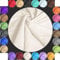 Baumwollstoff Meterware Uni Creme 240cm MAXI BREITE 50cm Länge 100% Baumwolle Patchwork Dekostoff Baumwolle Stoffe Einfarbig zum Nähen