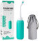 Upside Down Peri Bottles for Postpartum Care, Perineal Bottle for Women Menstrual Cleansing, Portable Bidet for Travel, with Dual Nozzles and Retractable Conduit, 16.9oz/500ml,Green
