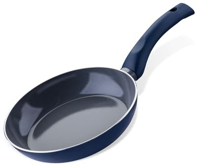 Tasty Antihaft-Bratpfanne Ocean Blue 20cm - Hochwertige Pfanne aus recyceltem Aluminium mit keramischer Antihaft-Beschichtung, Soft-Touch Griff und Induktionsgeeignet