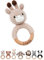 Bärenfreunde® - Personalisierter Beißring Baby - Niedlicher Greifling für Baby's ab 0 Monate - Babyrassel mit Name als Baby Geschenk für Mädchen und Jungen (Giraffe,ohne Name)