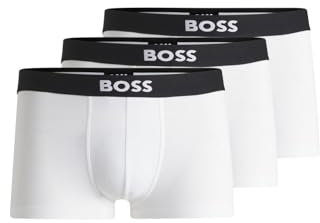 BOSS Herren Trunk 3p One Trunk, White 100, XXL