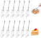 RAFIYU 12 Pièces Pelle à Tarte, Couteau à Gâteau en Acier Inoxydable, Pelle à Gâteaux avec Bord Dentelé Fin, Spatule à Gâteau Lavable en Lave-Vaisselle, pour Cuisine Restaurant Fête Gâteaux Tartes