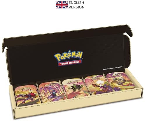Pokémon TCG: Scarlet & Violet—Shrouded Fable Mini Tin Bundle (5 Mini Tins, Each Including 2 Booster Packs)