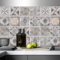 AREDE 32 Pz Adesivi per Piastrelle Bagno e Cucina 15 x 15 cm Autoadesivo Decorazione Adesivo murale in PVC Impermeabile Adesivi Parete mattonelle mosaico stile / T1064