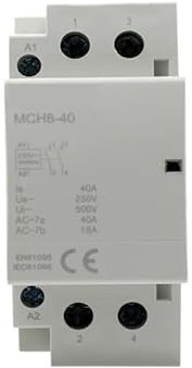 QMIQXIWS MCH8-40 2P 40A 220V/230V 400V~ 50/60HZ Din Rail Household ac Modular contactor ZUZAOJUYIN