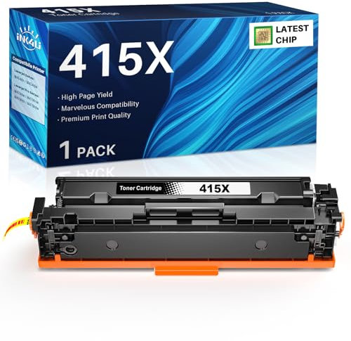 INK4U 415X W2030X Toner Schwarz (Mit Chip) Kompatibel für HP 415A 415X Kompatibel für HP Laserjet Pro M454dw, M454dn, MFP M479fdw, M479fdn, M479dw, Enterprise M455dn, M480f