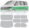 MaxAwe 8Stk Thermomatte Fahrerhaus passend für VW T4 LWB, Luxus Interne Auto Sonnenblende Frontscheibenabdeckung, Thermo Jalousien Set Verdunkelung, Sonnenschutz Windschutzscheiben Matte