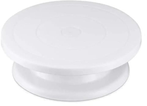 Rueda de Cerámica,Tornos de Alfarero Herramientas for hornear con borde antideslizante, mesa giratoria de plástico for laminar pasteles, mesa giratoria for pasteles, mesa de laminación, herramientas f