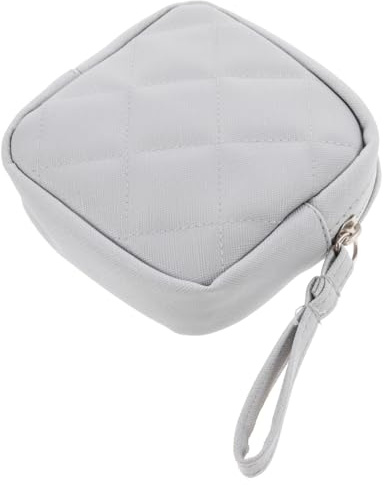 KOCKSHION Praktische Pu Tasche für Menstruationsbinden mit Handgriff Tragbarer Sanitärhalter zum Schutz der Privatsphäre für Reisen und Täglichen Gebrauch