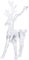 JOINPAYA Klarer Acryl-Mikado Rentier Figurine Für Weihnachtsdekoration Elegantes Reindeer Ornament Für Tischgestaltung Und Festliche Anlässe