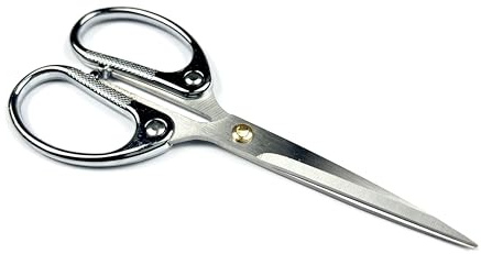Cheftrolley Premium Stainless Steel Kitchen Scissors – Heavy Duty Multi-Purpose – Dishwasher Safe, Soft Grip Handle, Blade Cover – Silver/Gold/Rose Gold/Copper (Silver)