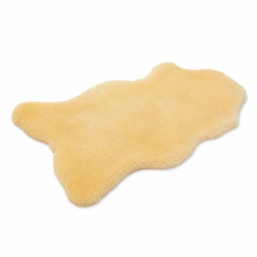 Decorating Sheepskins Lammfell Echt Medizinisch 110-140 cm, Schaffell Echt | Natürliche Teppich Wohnzimmer, Deko Fell Schlafzimmer, Naturfell, geruchlos