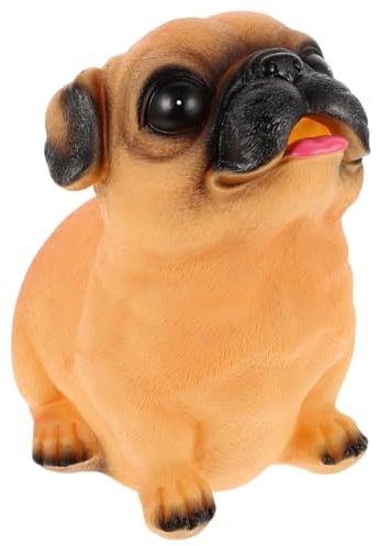 LIOOBO Unzerbrechliche Hunde-Münzdose für Jungen und Erwachsene, niedlicher Mops, Tier-Sparschwein, Geldbehälter, ansprechende Sparbox, Geschenk für Weihnachten, Geburtstag, Party