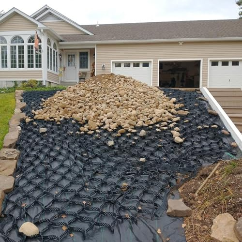 HeavyDuty Erosionsschutzgitter - Steigungsstabilisierungsgitter für Kies Pferdeunterstände Terrassen & Parkplätze - Langlebige Erosionsschutzlösung für den Außenbereich