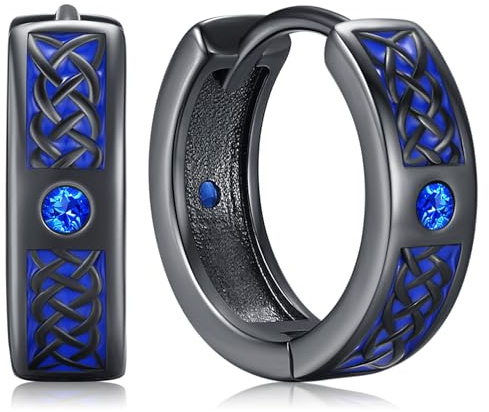 Ohrringe Herren Creolen Wikinger Männer Silber Keltisch Viking Ohrschmuck Nordische Schmuck für Damen