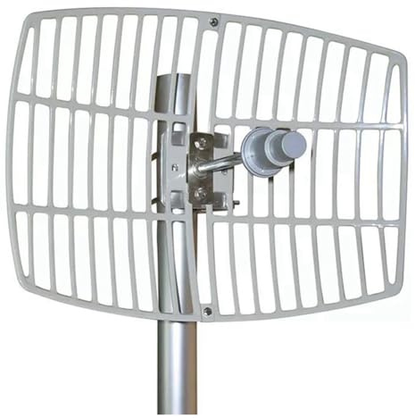 Jnchdghwa Antena Parabólica de Rejilla de 5,8 GHz, 24 DBi, Conector N Hembra de Alta Ganancia para Módem y Router WiFi de Alcance.