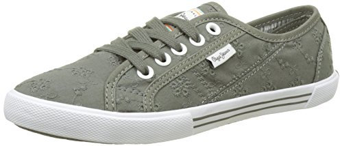 Pepe Jeans London - Zapatillas Mujer, Verde (Iron), 36 (EU)