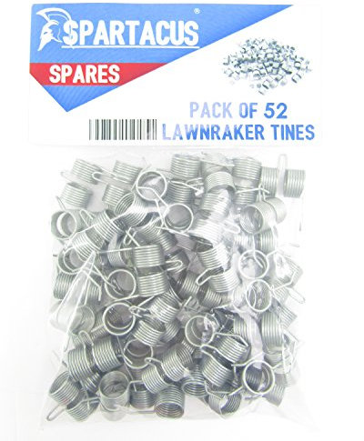 Spartacus 52 x Replacement Lawn Raker Scarifier Tines Tynes For Qualcast F016T47920