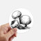 DIYthinker Yummy Creature Swamm Illustration Runde Sticker 10Cm Wand Koffer Laptop Motobike Aufkleber 8Pcs Diameter 10cm Mehrfarbig