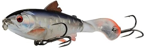 Savage Gear 3D Smashtail – Topwater Lure for Predator Anglers, Baby Trout Imitation with Loud Plopping Action for Bass & Pike, Fishing in Freshwater Lakes, Ponds & Rivers Firetiger 10 cm