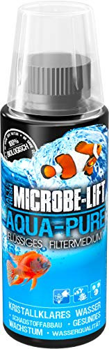 Clarificateur d’eau aquarium 118 ml – MICROBE-LIFT Aqua-Pure – élimine la turbidité de manière visible – eau cristalline sans produits chimiques – filtre biologique liquide pour eau douce & eau de mer