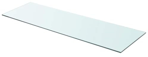 vidaXL Shelf Panel Glass Clear 90x30 cm