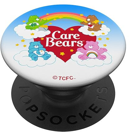 PopSocket : PopGrip Care Bears Classic Group PopSockets Ausziehbarer Sockel und Griff für Handys/Tablets mit Tauschbarem Top