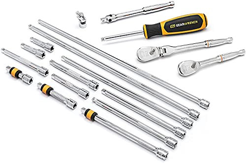 GearWrench 18 Piece 1/4 Drive Ratchet & Drive Tool Accessory Set - 89075