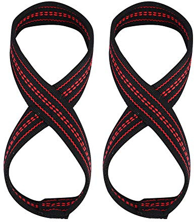Figur 8 Gewichthebegriffe aus Weichem Nylon und mit Hoher Reißfestigkeit Ideal Für Krafttraining Gym Workouts Größe