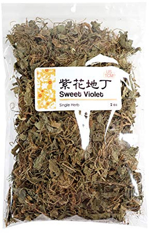 USTCM New Packaging Sweet Violet Herba Violae Zi Hua Di Ding 紫花地丁 2 oz