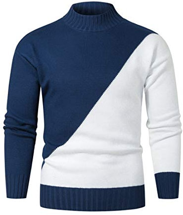 Dolcevita da uomo Collo alto Collo a polo Maglioni pullover slim fit Maglione da uomo Casual a costine Slim Fit Lavorato a maglia Collo alto Pullover basic Maglioni da uomo Dolcevita Maglioni a cavi